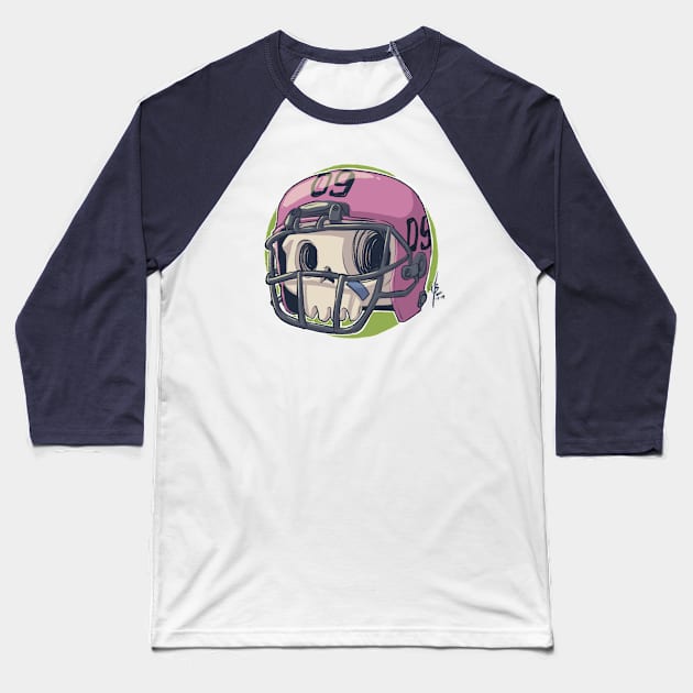 Skull Football Baseball T-Shirt by MBGraphiX